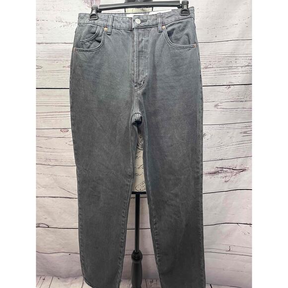 Rollas‎ Size 26 Black Wash 5-Pocket High Waisted Jeans Aussie 8 - Picture 1 of 5